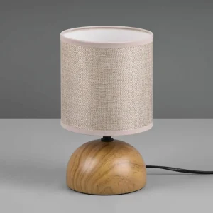 Fashion Reality Leuchten Lampe à poser Luci, beige/aspect bois
