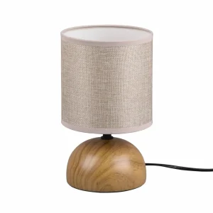 Fashion Reality Leuchten Lampe à poser Luci, beige/aspect bois