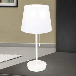 Best ORION Lampe à poser Ludwig avec port USB, blanche