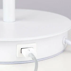 Best ORION Lampe à poser Ludwig avec port USB, blanche