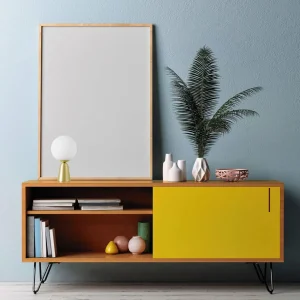 Shop miloox by Sforzin Lampe à poser Lunar avec pied doré, Ø 20 cm