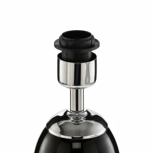 Clearance Argon Lampe à poser Lund blanche et noire, hauteur 60 cm