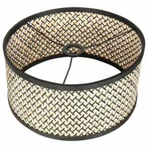 Best Sale Steinhauer Lampe à poser Lyons 3747ZW, tressage noir/naturel