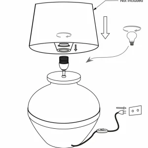 Cheap Steinhauer Lampe à poser Lyons 3746ZW, tressée Natur