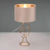 Fashion Reality Leuchten Lampe à poser Mary avec visage, beige/dorée