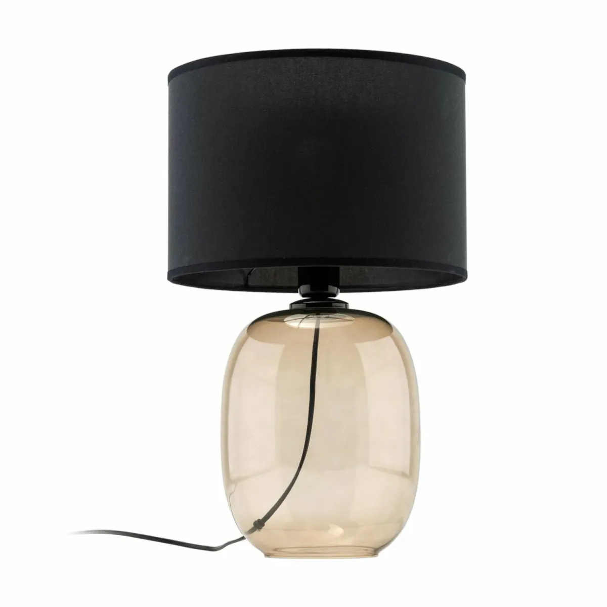 lampe__poser_melody_hauteur__cm_verre_brun_textile_noir_0.webp New TK Lighting Lampe à poser Melody, hauteur 48 cm, verre brun, textile noir