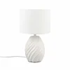 Store Reality Leuchten Lampe à poser Melva, blanc mat, Ø 18 cm, céramique, E14