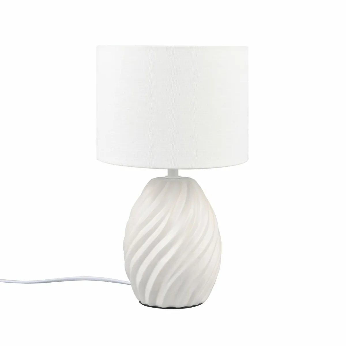 lampe__poser_melva_blanc_mat___cm_cramique_e_0.webp Store Reality Leuchten Lampe à poser Melva, blanc mat, Ø 18 cm, céramique, E14