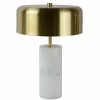 New Lucide Lampe à poser Mirasol marbre blanc