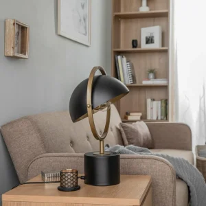Flash Sale Avonni Lampe à poser ML-9132-1BSY avec abat-jour rotatif