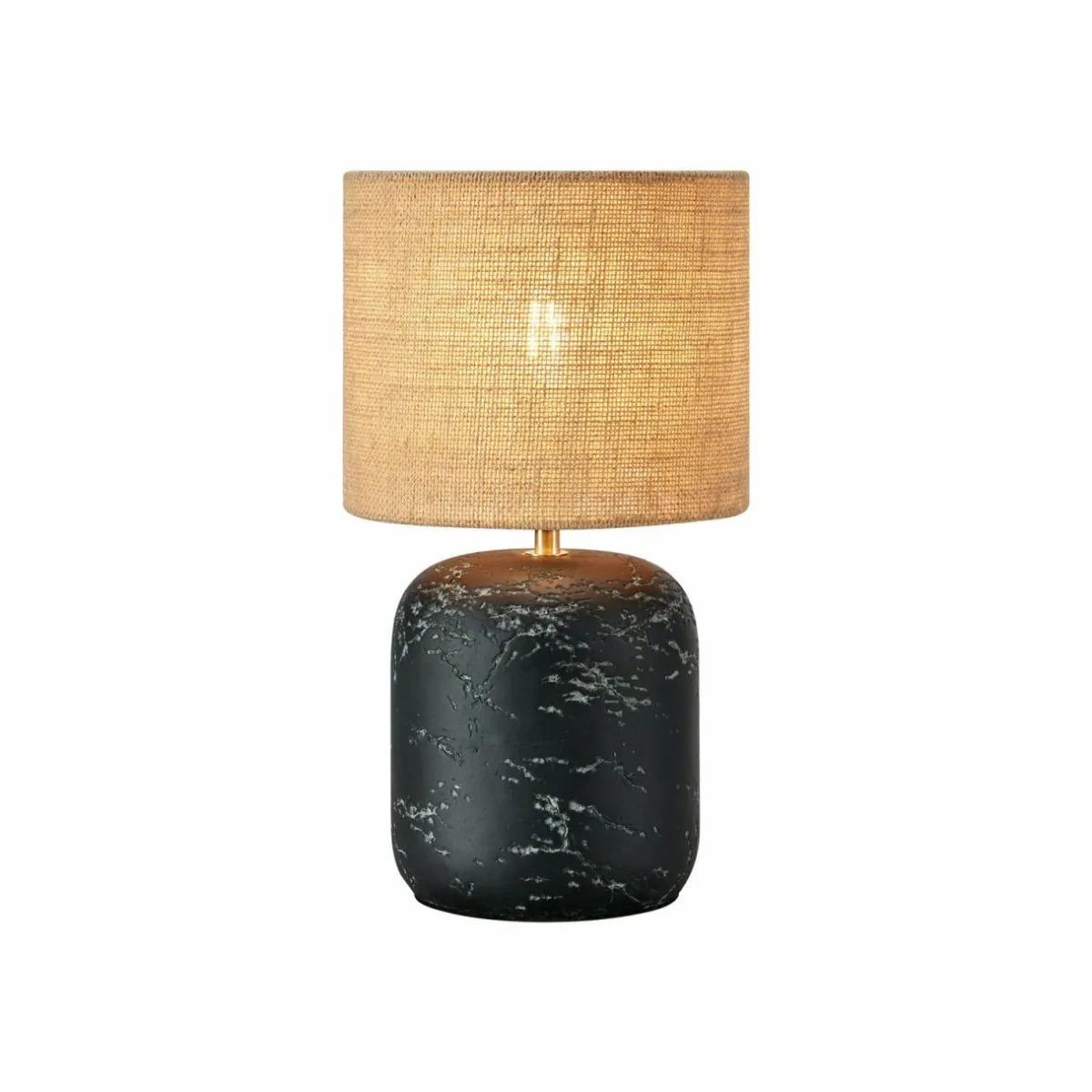 Fashion Markslöjd Lampe à poser Montagna, béton, jute, 32 cm