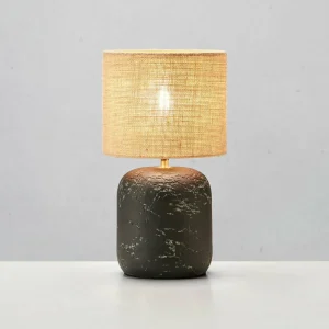 Outlet Markslöjd Lampe à poser Montagna, béton, jute, 45 cm