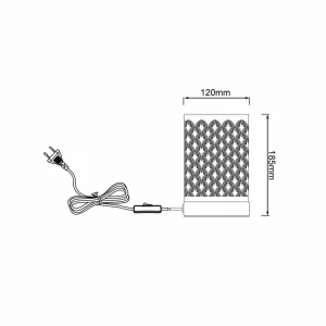 Shop Brilliant Lampe à poser Neolia, hauteur 19 cm, noir/doré, métal