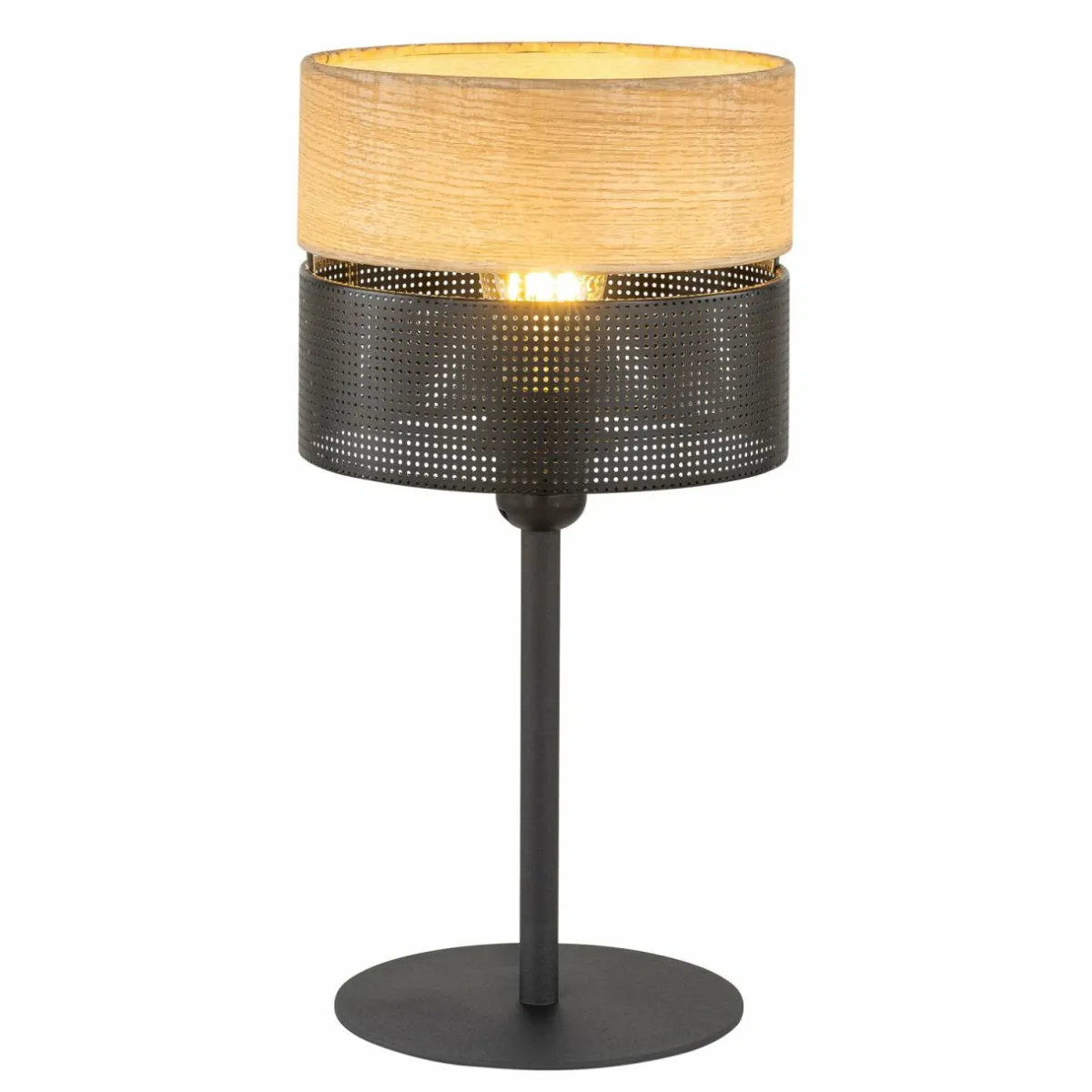 lampe__poser_nicol_noir_aspect_bois_hauteur__cm__x_e_1.webp Online TK Lighting Lampe à poser Nicol, noir, aspect bois, hauteur 45 cm, 1 x E27