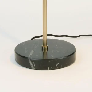 Flash Sale Holländer Lampe à poser Oktavia, noir/doré, hauteur 58 cm, marbre