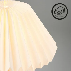 Best Briloner Lampe à poser Origami en papier blanc, 27 x 26 cm