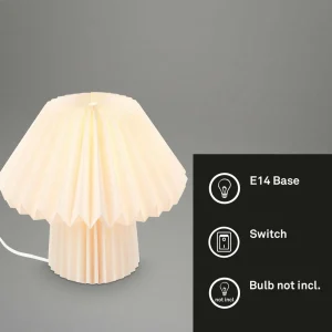 Best Briloner Lampe à poser Origami en papier blanc, 27 x 26 cm