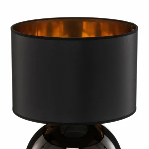 Outlet TK Lighting Lampe à poser Palla, Ø 36 cm, noir/or