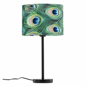 New BRITOP Lampe à poser Paon, Ø 25 cm, verte