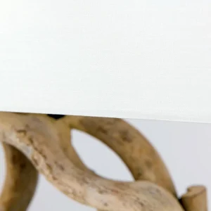 Store ORION Lampe à poser Peggy avec pied en bois décoratif