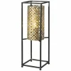 Shop Freelight Lampe à poser Petrolio, noire/dorée, hauteur 47 cm
