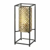 Online Freelight Lampe à poser Petrolio, noire/dorée, hauteur 37 cm