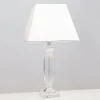 Fashion ORION Lampe à poser Pokal avec cristaux, chromé/blanc