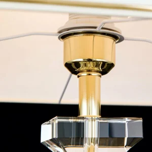 Best Sale ORION Lampe à poser Pokal avec cristaux, doré/crème