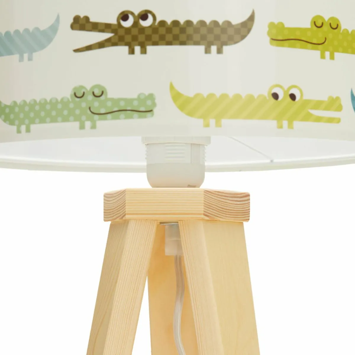 lampe__poser_pour_chambre_denfant_colore_crocodile_avec_bois_4.webp Online Maco Design Lampe à poser pour chambre d'enfant colorée Crocodile avec bois