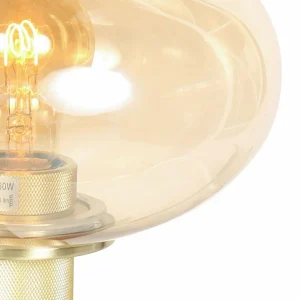Discount Steinhauer Lampe à poser Reflexion, Ø 22 cm, couleur laiton, verre