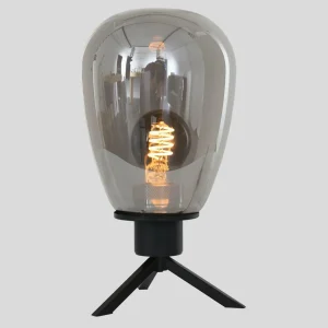 Clearance Steinhauer Lampe à poser Reflexion, Ø 15 cm, hauteur 28 cm, noir