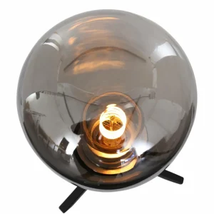 Clearance Steinhauer Lampe à poser Reflexion, Ø 15 cm, hauteur 28 cm, noir