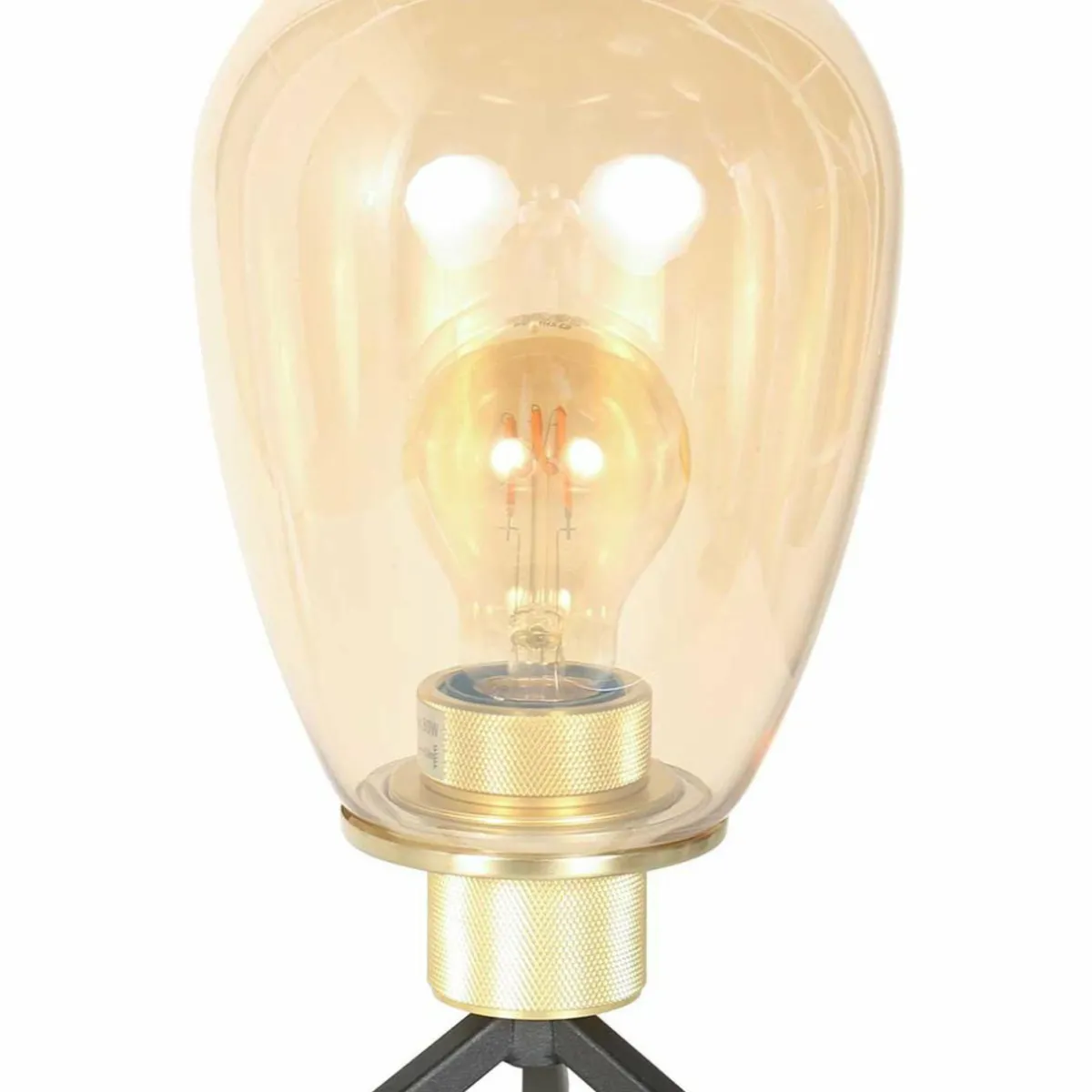 Shop Steinhauer Lampe à poser Reflexion, Ø 15 cm, hauteur 28 cm, verre, couleur laiton