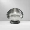 Cheap Eco-Light Lampe à poser Ripple, noir/gris fumée, Ø 32 cm