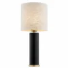 Best Sale Argon Lampe à poser Romina abat-jour en lin, pied noir