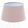 Cheap Euluna Lampe à poser Rosabelle avec pied forme cage, rose