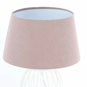 Cheap Euluna Lampe à poser Rosabelle avec pied forme cage, rose