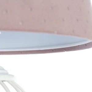 Cheap Euluna Lampe à poser Rosabelle avec pied forme cage, rose
