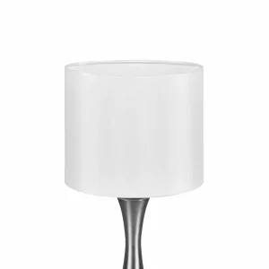 Online Trio Lighting Lampe à poser Sabia, Ø 20 cm, blanc/nickel