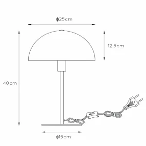 Sale Lucide Lampe à poser Siemon en acier, noire