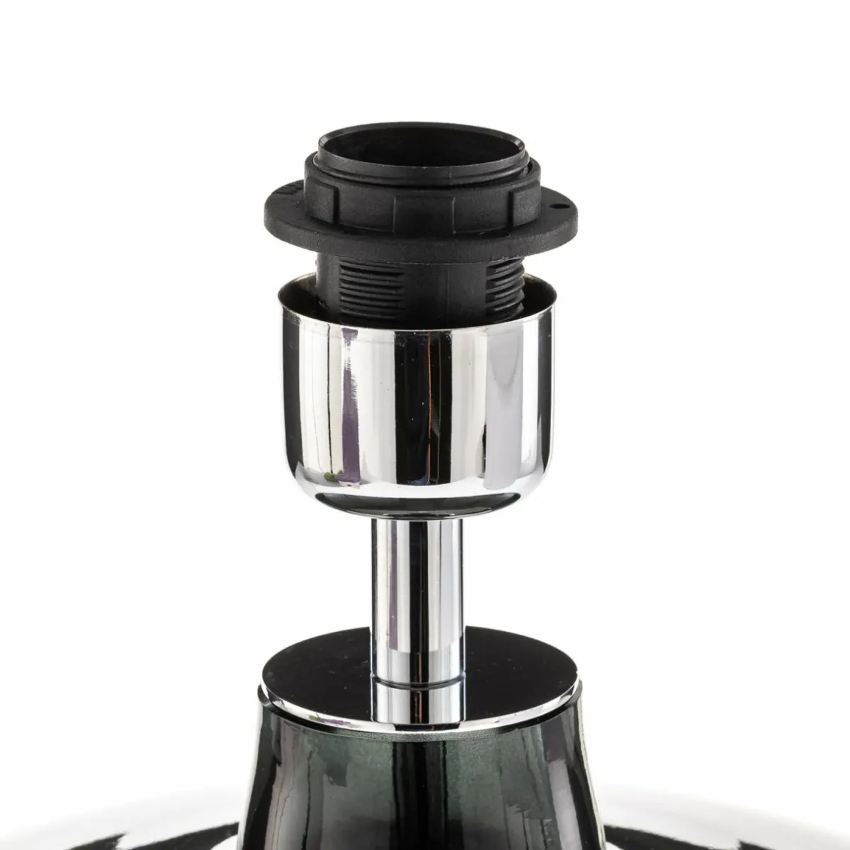 lampe__poser_skien_abatjour_blanc_pied_gris_fum_5.webp Sale Argon Lampe à poser Skien abat-jour blanc pied gris fumé