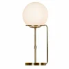 New Searchlight Lampe à poser Sphere avec abat-jour sphère verre