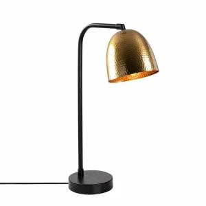 Clearance Opviq Lampe à poser Tattoo 5031, or antique, métal, hauteur 52 cm