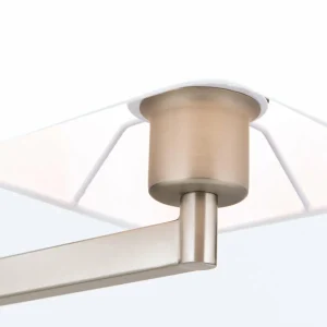 Cheap ORION Lampe à poser textile Carlton, nickel mat
