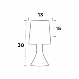 Clearance Searchlight Lampe à poser Touch 3922, laiton ancien