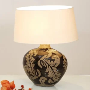 Best Sale Holländer Lampe à poser Toulouse ovale, hauteur 43 cm, noire