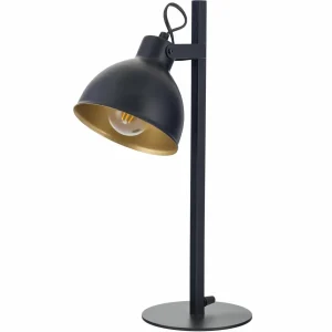 Store SIGMA Lampe à poser Trial, abat-jour pivotant noir/or
