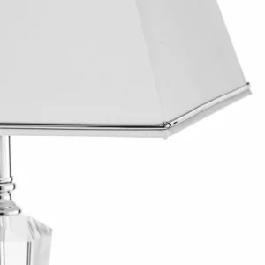 Clearance ORION Lampe à poser Veronique, pied étroit, blanc/chromé
