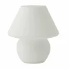 Best Busch Lampe à poser Verre, blanche Ø 17 cm