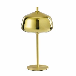 Flash Sale miloox by Sforzin Lampe à poser X-Ray, doré, hauteur 34 cm, verre